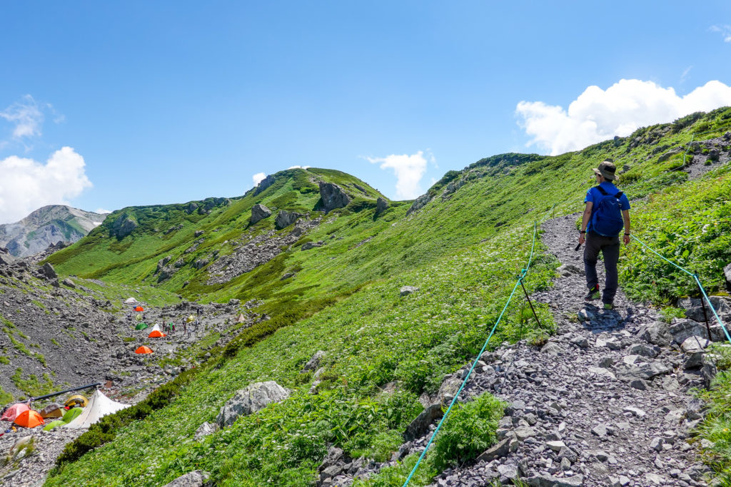 白馬岳・丸山へ向かう
