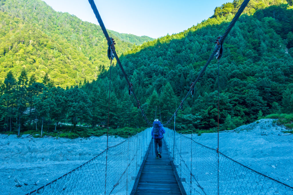 裏銀座・烏帽子岳・不動沢吊橋