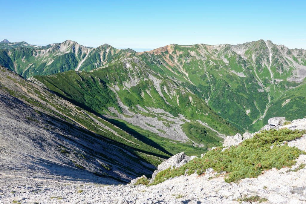 裏銀座・野口五郎岳から水晶小屋へ