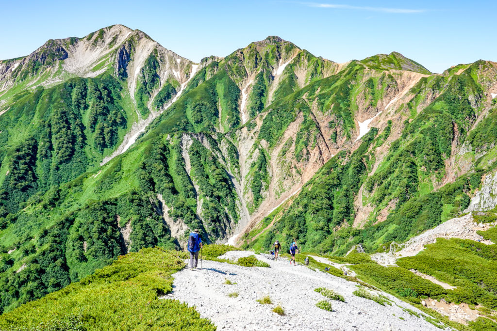 裏銀座・2734ピークからの鷲羽岳とワリモ岳