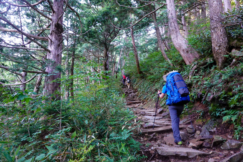 鹿島槍ヶ岳・爺ヶ岳・柏原新道を行く