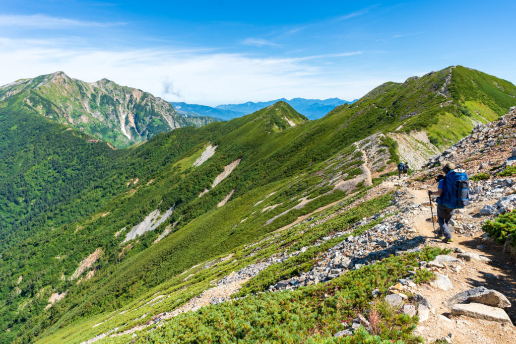鹿島槍ヶ岳・爺ヶ岳・爺ヶ岳(中峰)へ