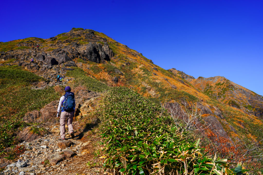 谷川岳・西黒尾根と合流