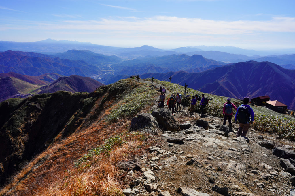 谷川岳・天神平へ下山を開始