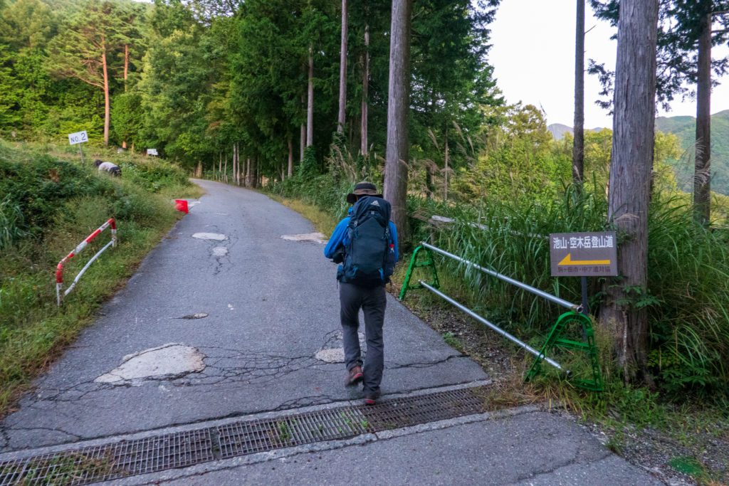 空木岳・駒ヶ根高原スキー場・駐車場