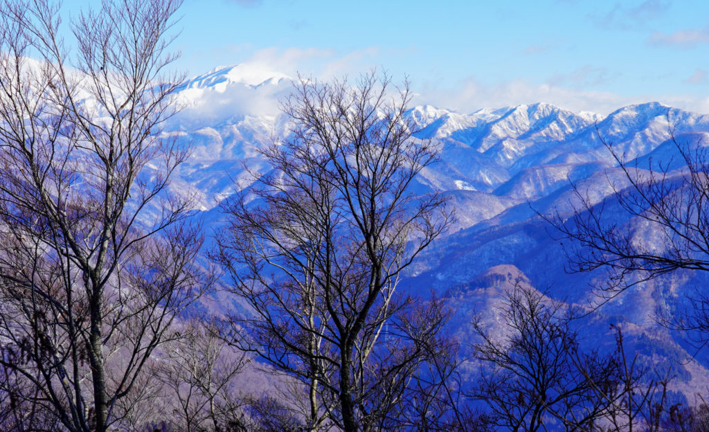 積雪期・荒島岳・白山連峰の素晴らしい展望