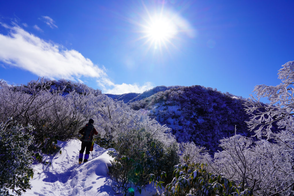 積雪期・荒島岳・いっきに展望ひらけます