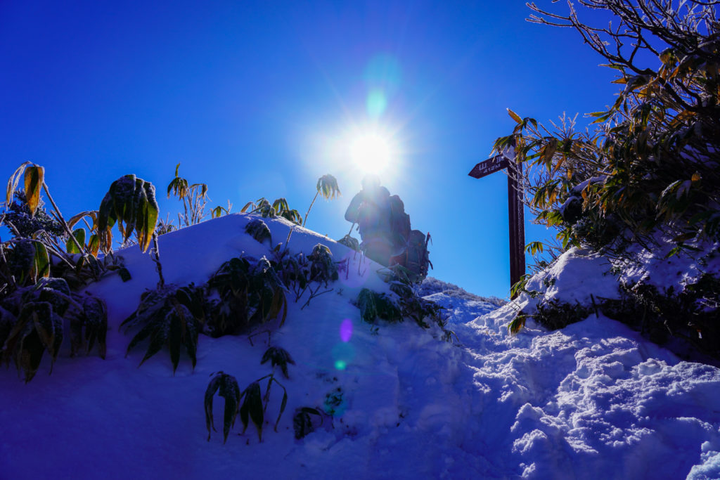 積雪期・荒島岳・中荒島岳