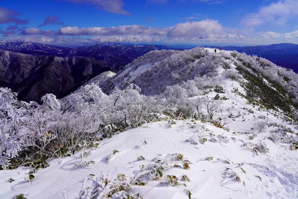 積雪期・荒島岳・新・下山(しもやま)コース