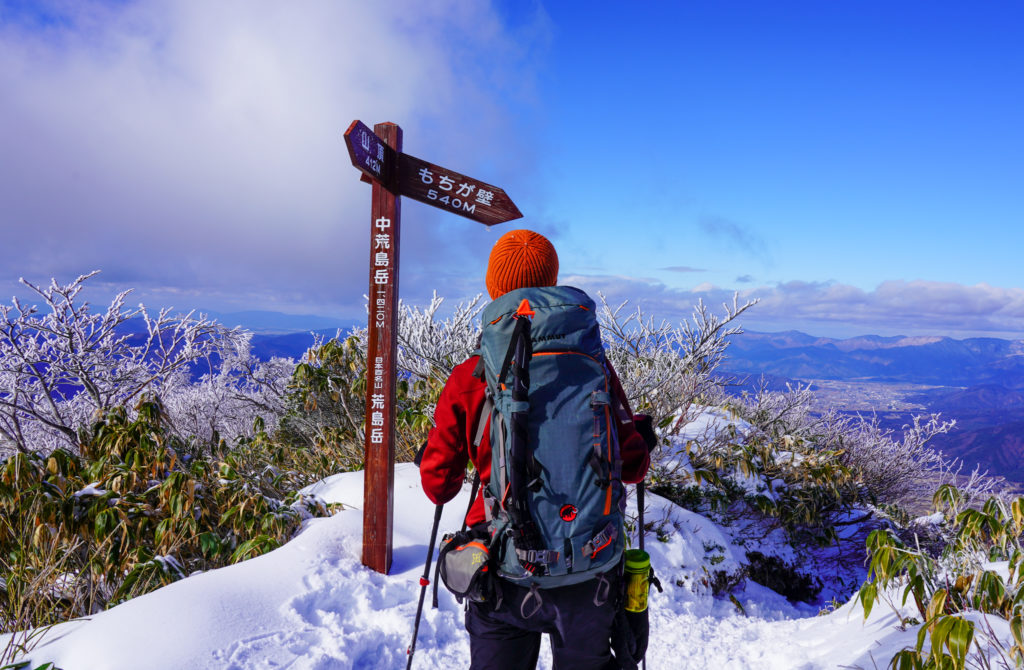 積雪期・荒島岳・中荒島岳
