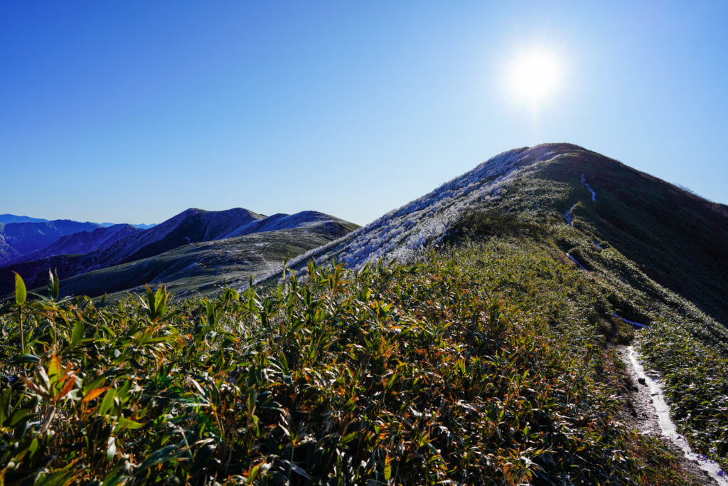 平標山・仙ノ倉山・平標山(右手前)と仙ノ倉山(左奥)