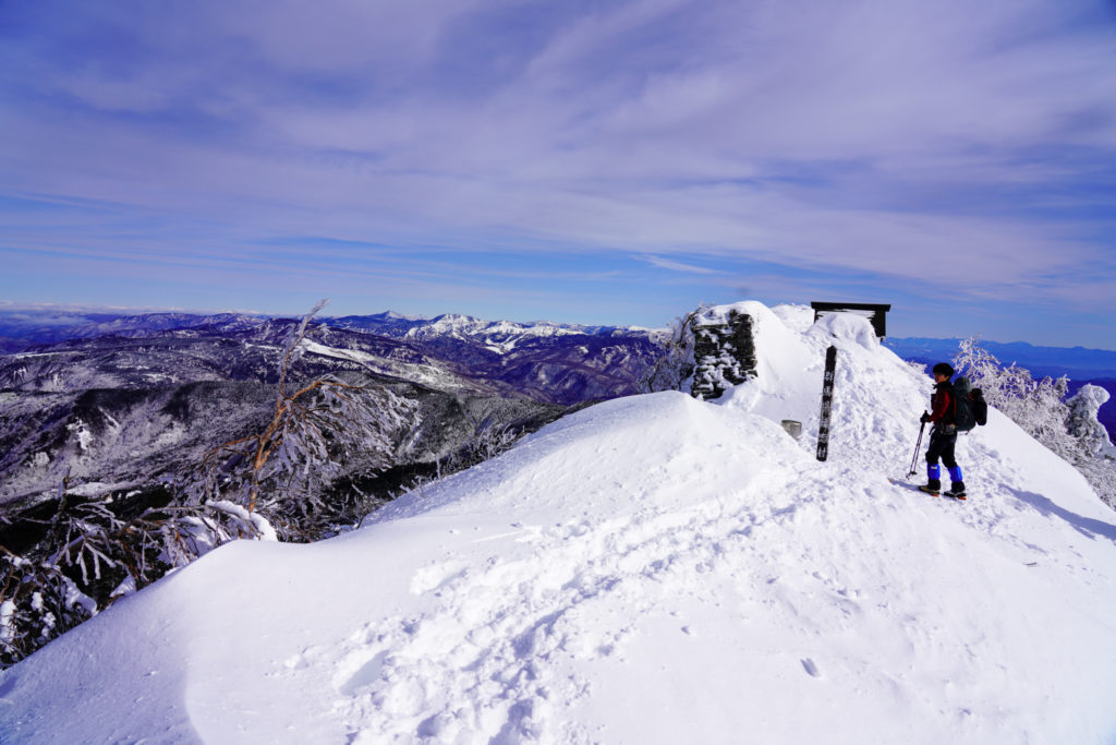 厳冬期・四阿山・四阿山山頂