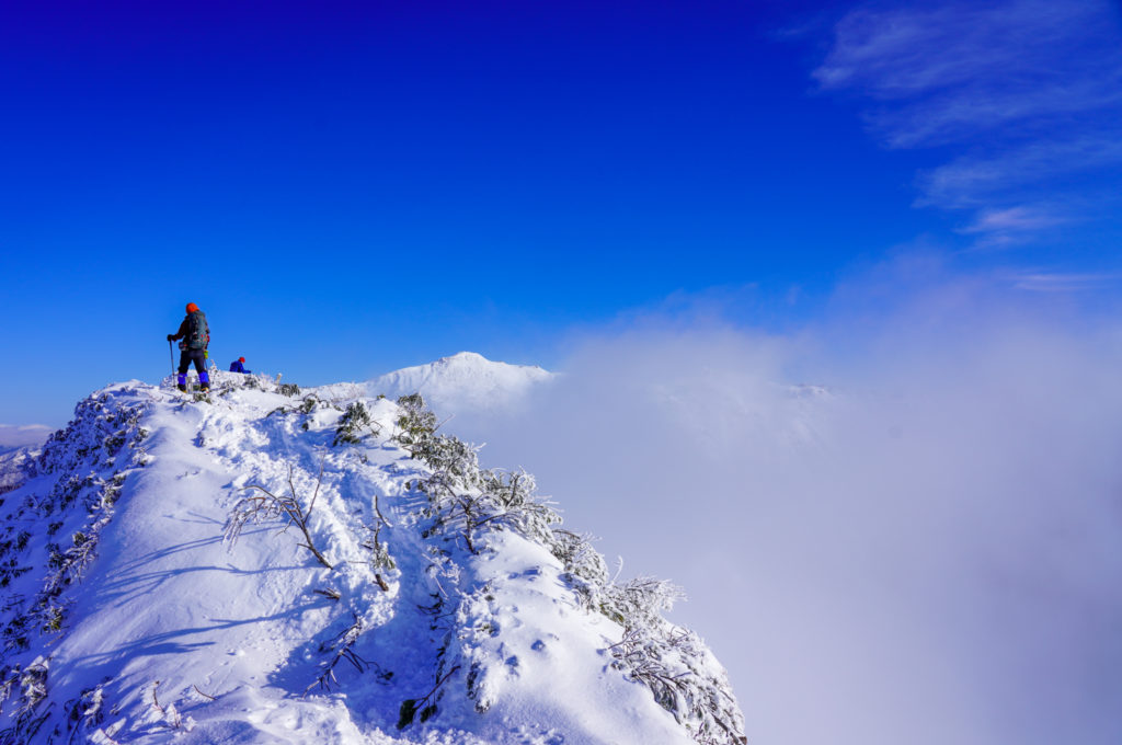 厳冬期・武尊山・剣ヶ峰山・2020mの風景