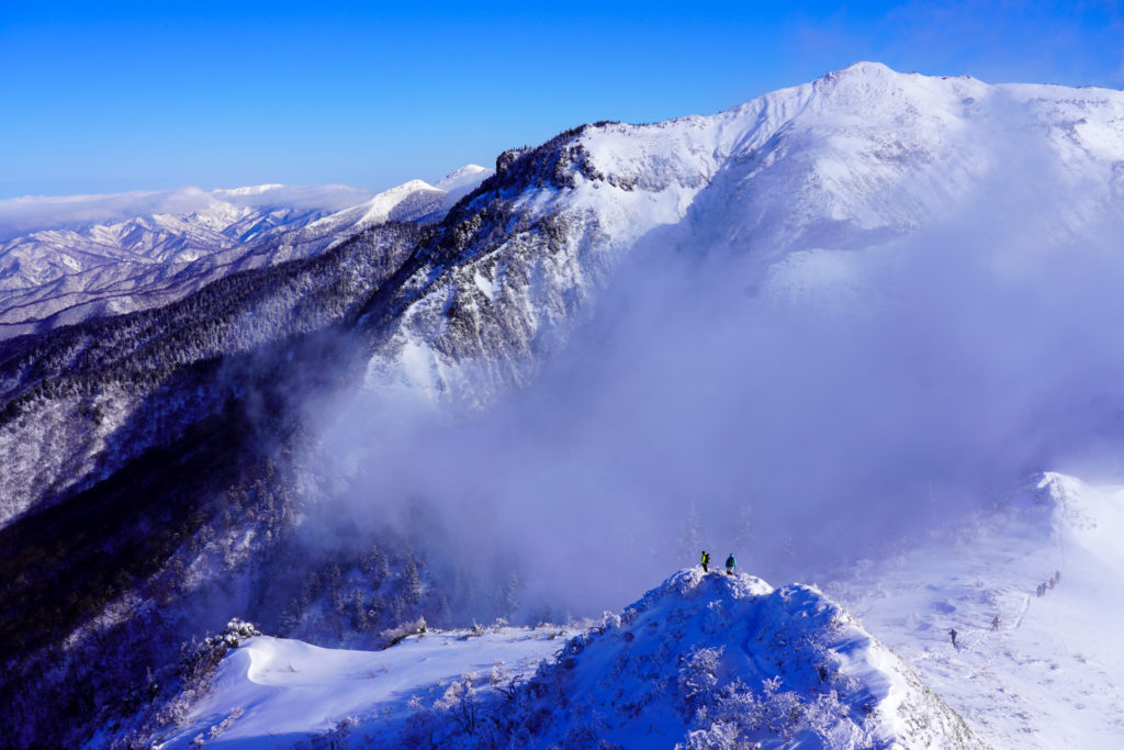厳冬期・武尊山・剣ヶ峰山・剣ヶ峰山からの武尊山