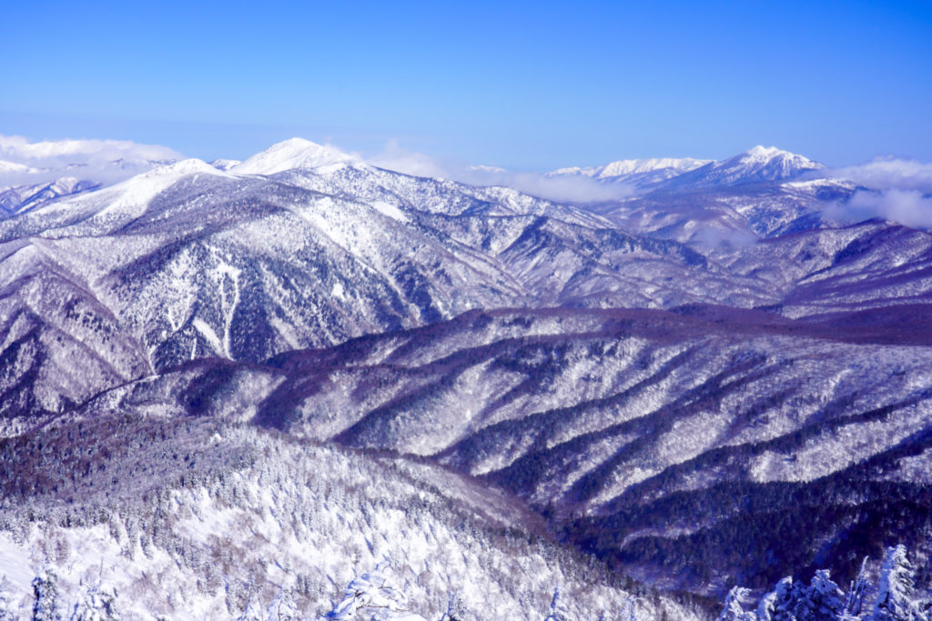 厳冬期・武尊山・剣ヶ峰山・武尊山からの展望