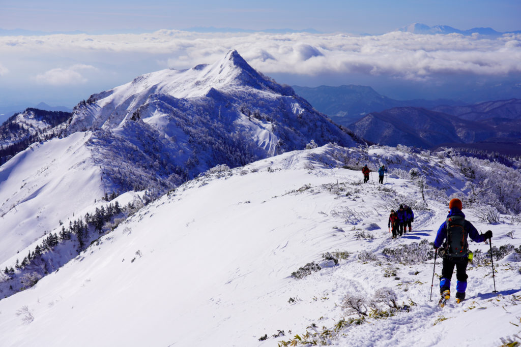 厳冬期・武尊山・剣ヶ峰山・何度も似たような写真を撮る