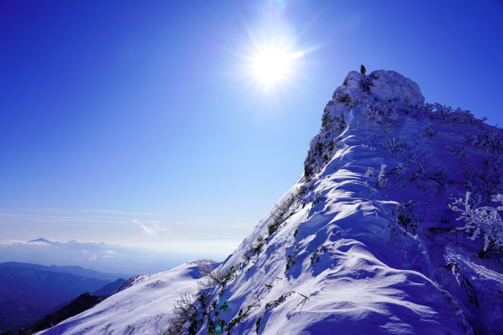 厳冬期・武尊山・剣ヶ峰山・2020m剣ヶ峰山