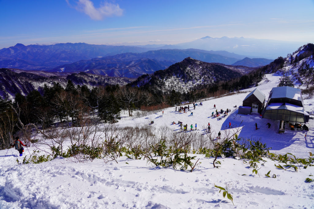 厳冬期・武尊山・剣ヶ峰山・川場スキー場へ下山完了