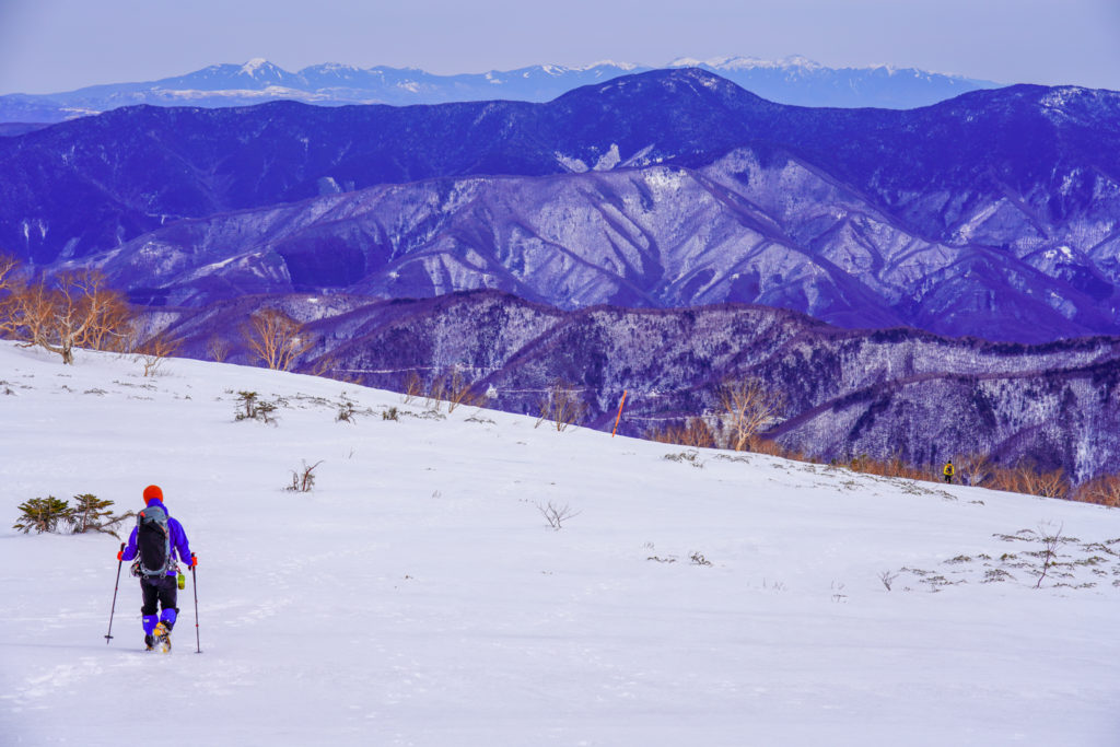 厳冬期・乗鞍岳・スキー場へ下山