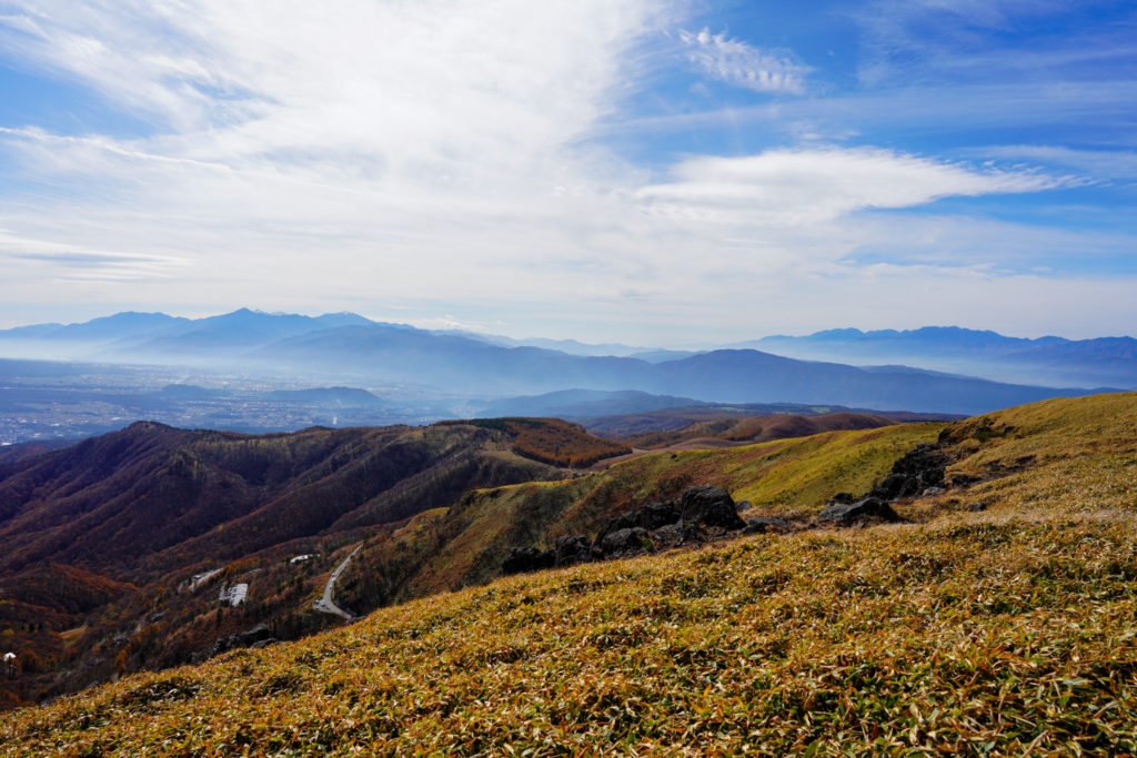 霧ヶ峰・霧ヶ峰高原車山山頂からの展望