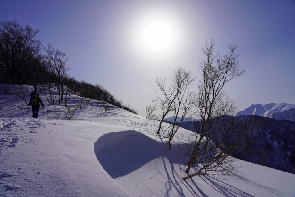 残雪期・東谷山・日白山・東谷山山頂へ
