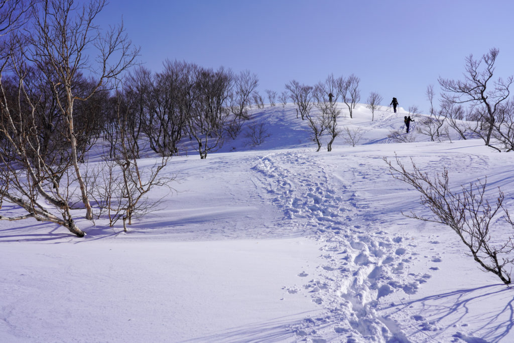 残雪期・東谷山・日白山・東谷山山頂へ2