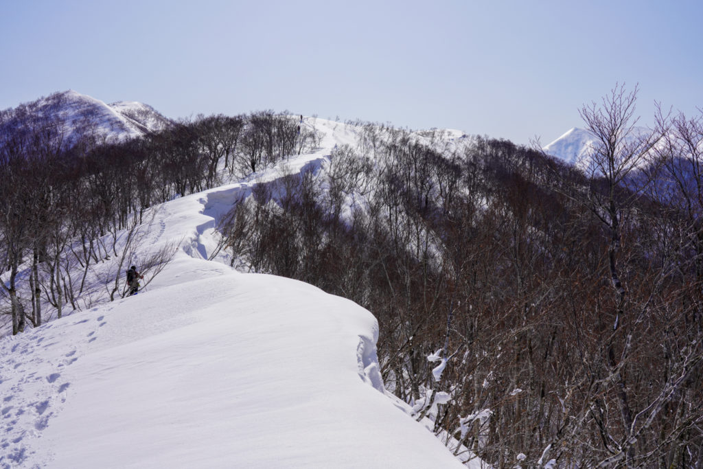 残雪期・東谷山・日白山・雪庇は続くよどこまでも
