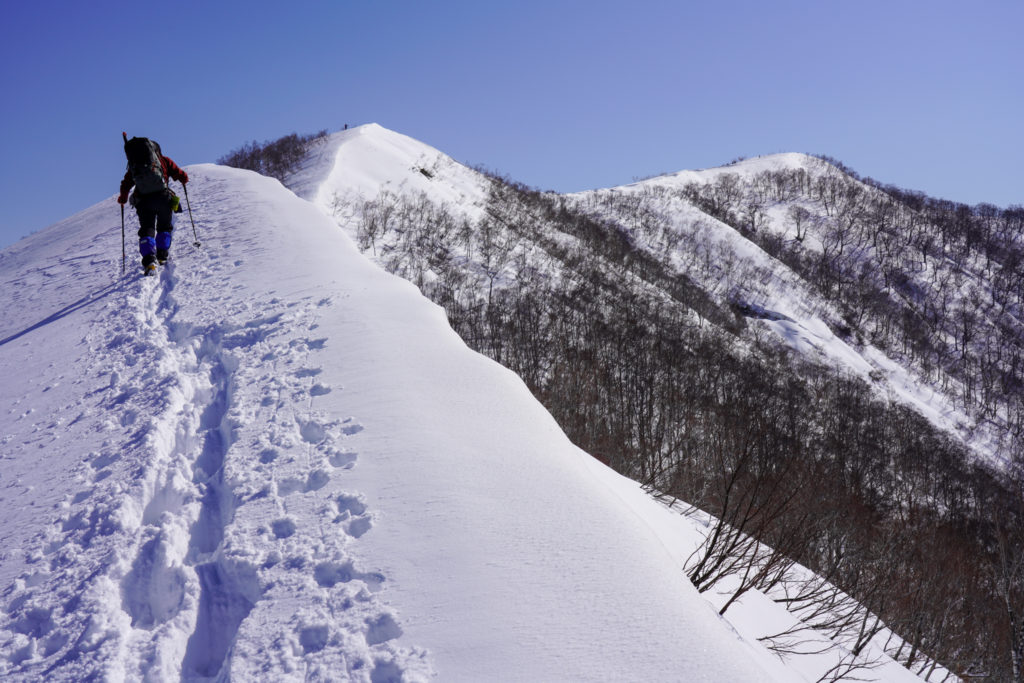 残雪期・東谷山・日白山・今日一番の頑張りどころ