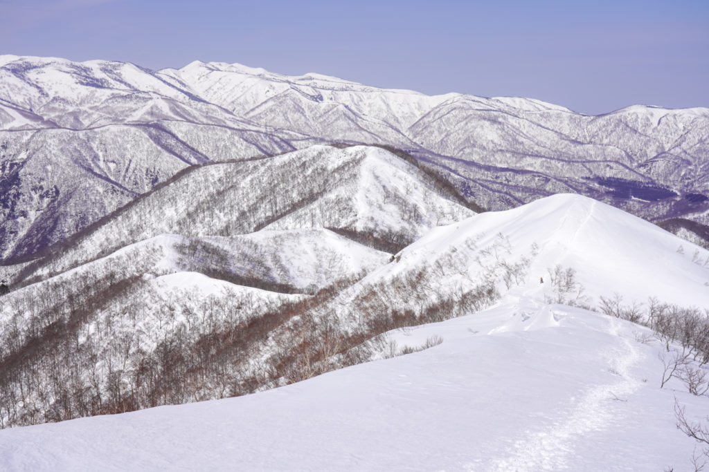 残雪期・東谷山・日白山・来た道