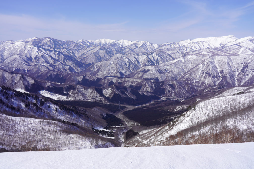 残雪期・東谷山・日白山・三国街道方面