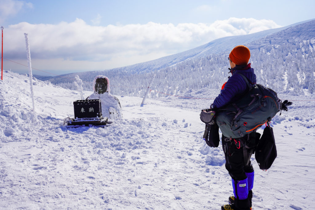 残雪期・蔵王山(熊野岳・刈田岳)・地蔵尊