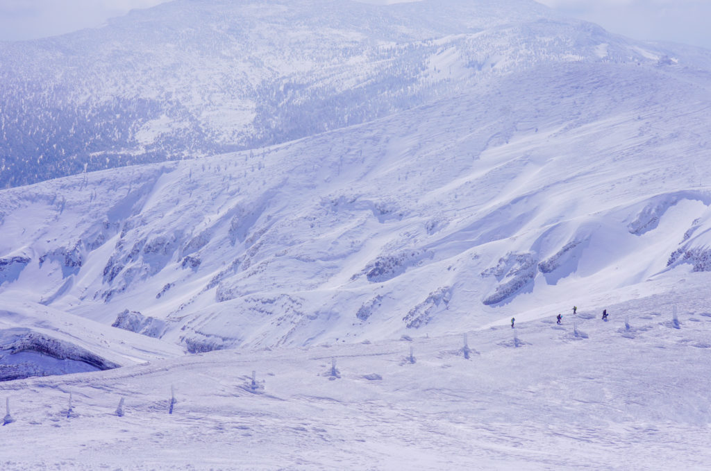 残雪期・蔵王山(熊野岳・刈田岳)・馬の背