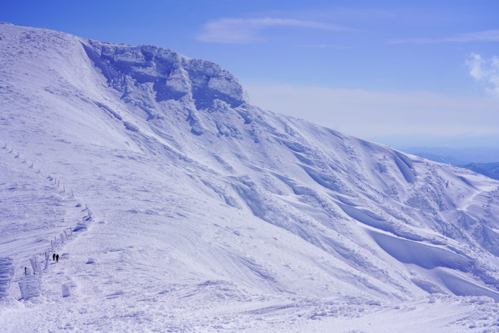 残雪期・蔵王山(熊野岳・刈田岳)・熊野岳を振り返る