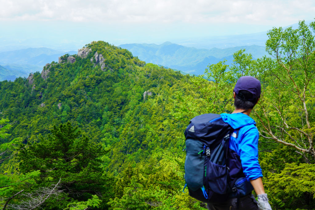 金峰山・縦八丁より。鷹見岩の方かな?