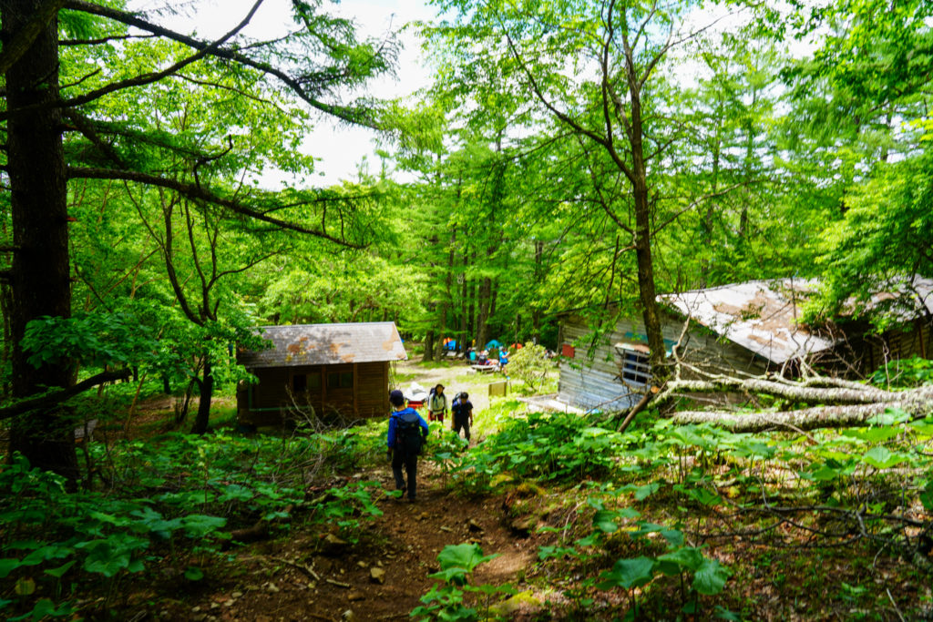 金峰山・帰ってきました富士見平小屋です
