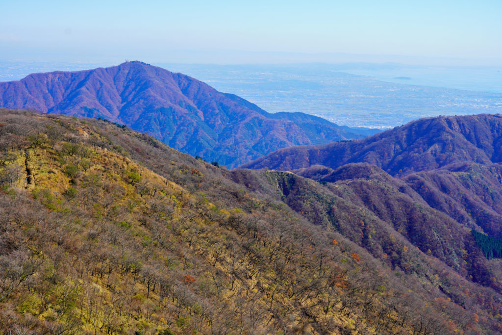 塔ノ岳・丹沢山・塔ノ岳から表尾根を振り返る
