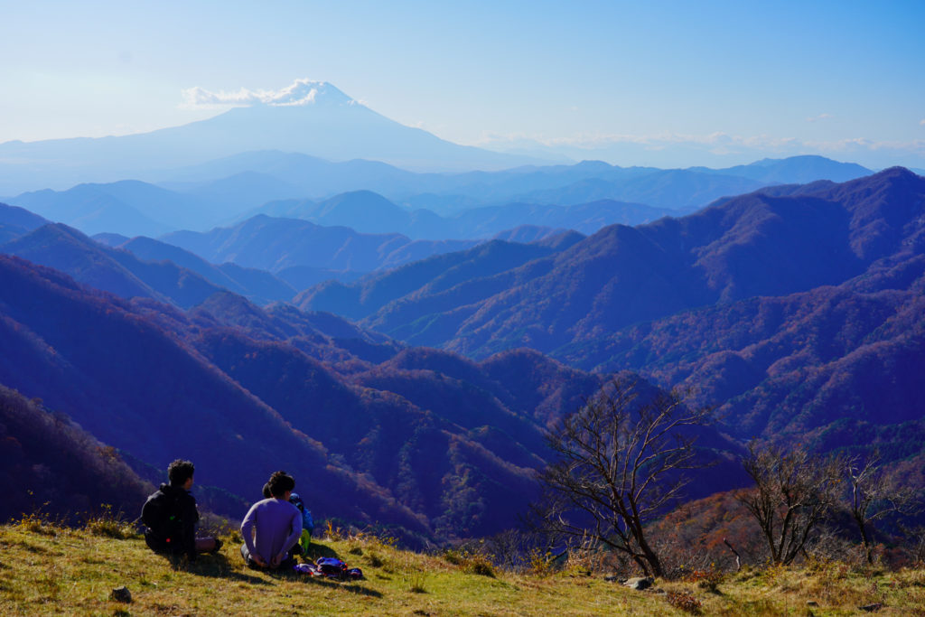 塔ノ岳・丹沢山・塔ノ岳からの富士